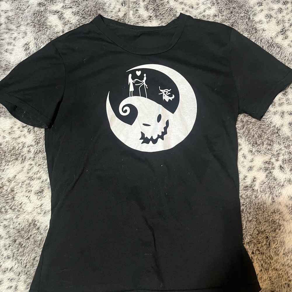 Black Nightmare Before Christmas Graphic Tee